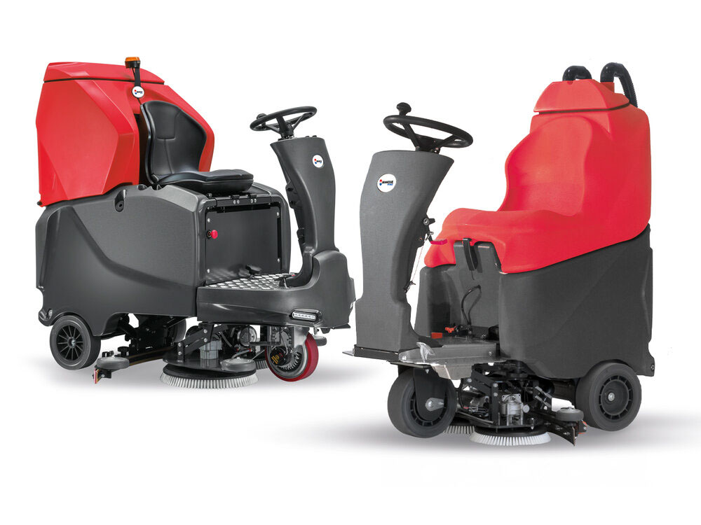 RIDE-ON SCRUBBER DRIERS WITH DISC BRUSH