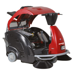 USTY 1100 ET - RIDE-ON BATTERY POWERED VACUUM SWEEPER WITH ROOF