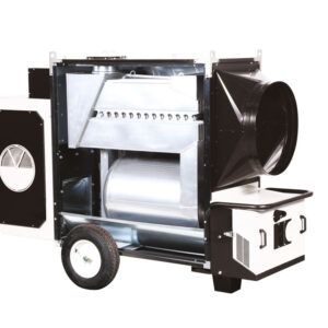 TITAN 145 M - INDIRECT COMBUSTION HEAVY DUTY MOBILE SPACE HEATERS WITH CENTRIFUGAL FAN SIDEVIEW